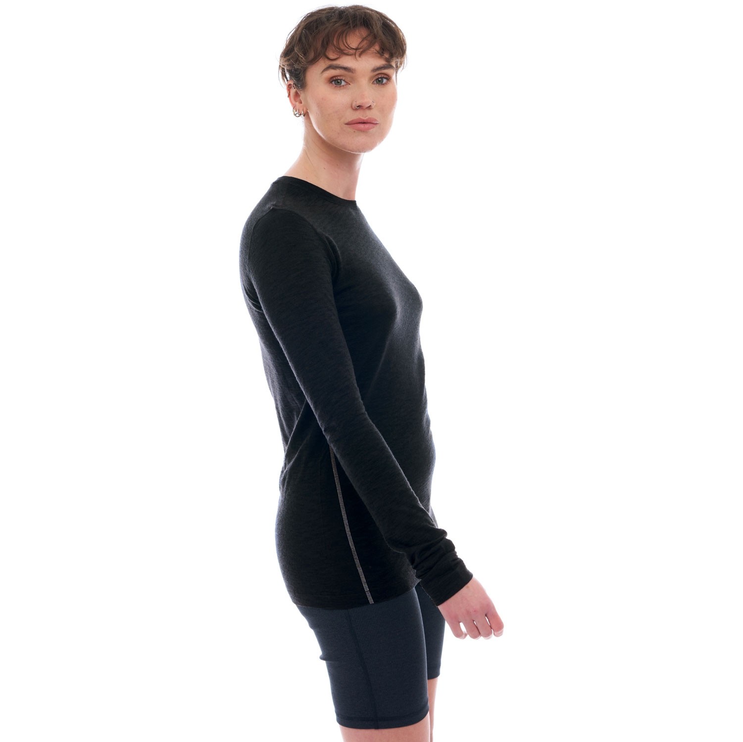 Artilect Sprint Long Sleeve Tee - Women's Merino Baselayer - Black