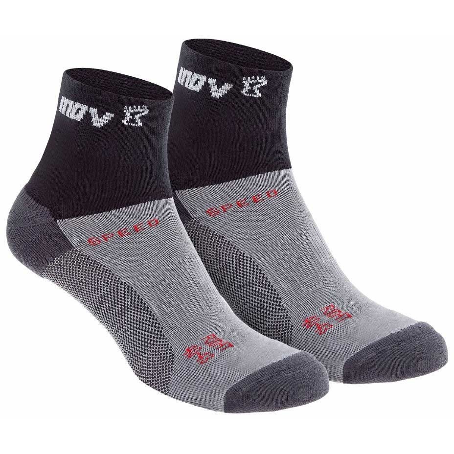 Inov8 Speed Sock Mid (Twin Pack) Running Socks - Black
