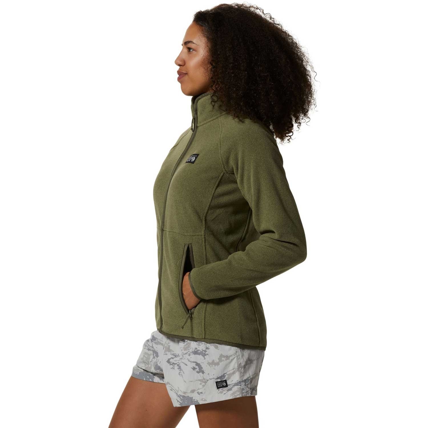 Mountain Hardwear Polartec® Double Brushed Full Zip Jacket - Women's Fleece - Stone Green Heather